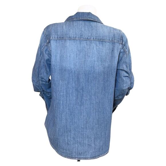 #T109 JONATHAN SIMKHAI STANDARD Ryder Denim Shirt $275 - Picture 8 of 14